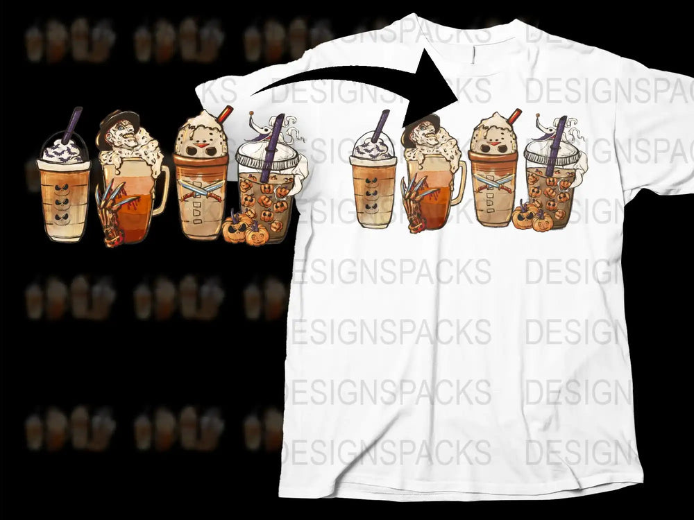 Trendy Coffee Lover T-Shirt, Artistic Iced Coffee Designs, Unisex Graphic Tee, Gift for Baristas and Coffee Enthusiasts