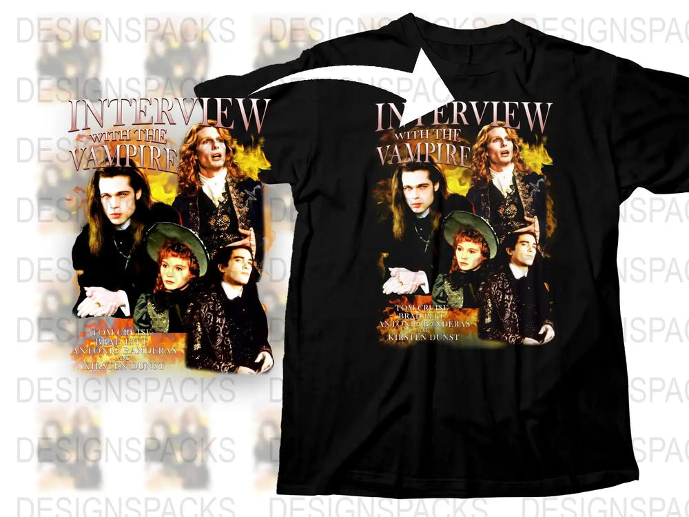 Interview with the Vampire Graphic T-Shirt, Vintage Movie Tee, 90s Film Fashion, Unisex Adult Clothing