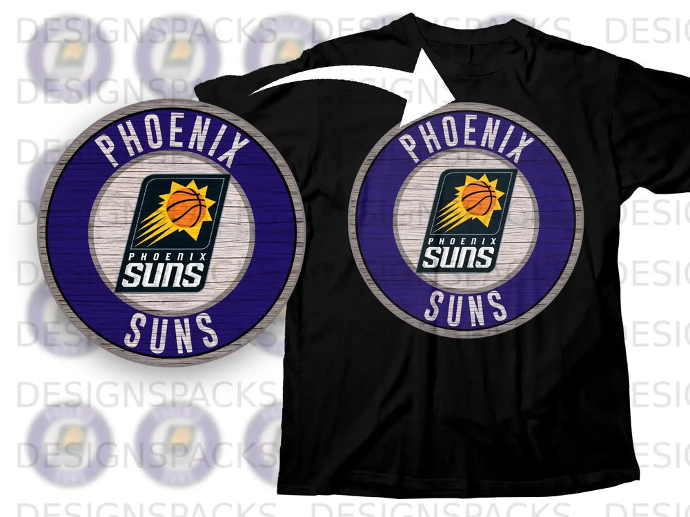 Phoenix Suns Logo T-Shirt with Circular Design