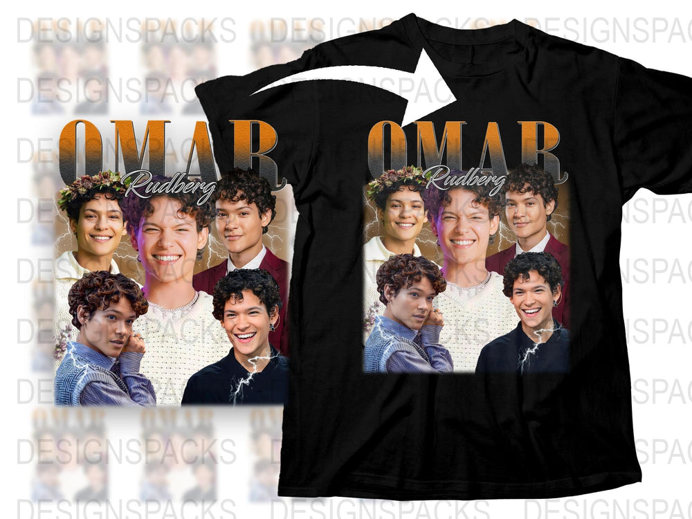 Omar Rudberg Fan T-Shirt, Celebrity Photo Collage, Music Artist Graphic Tee, Gift for Fans