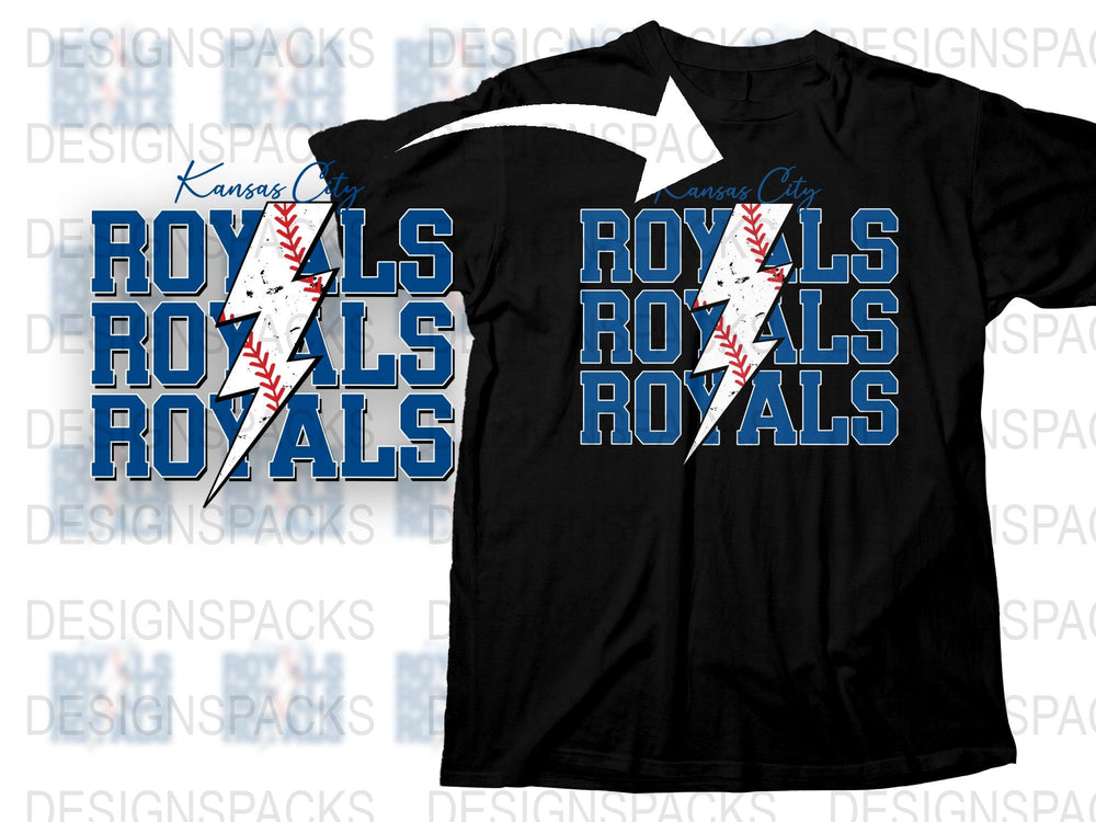 Kansas City Royals T-Shirt, Baseball Team Graphic Tee, Sports Apparel, Fanwear Cotton Shirt