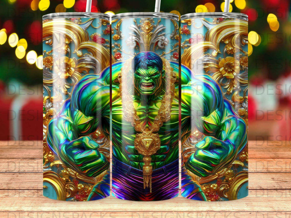 Hulk in ornate gold armor with a large gold chain.
