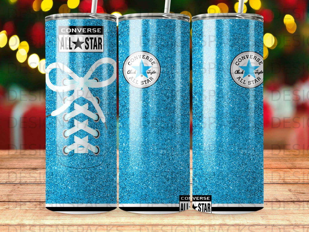 Converse All Star Blue Glitter Tumbler Shoelaces product type