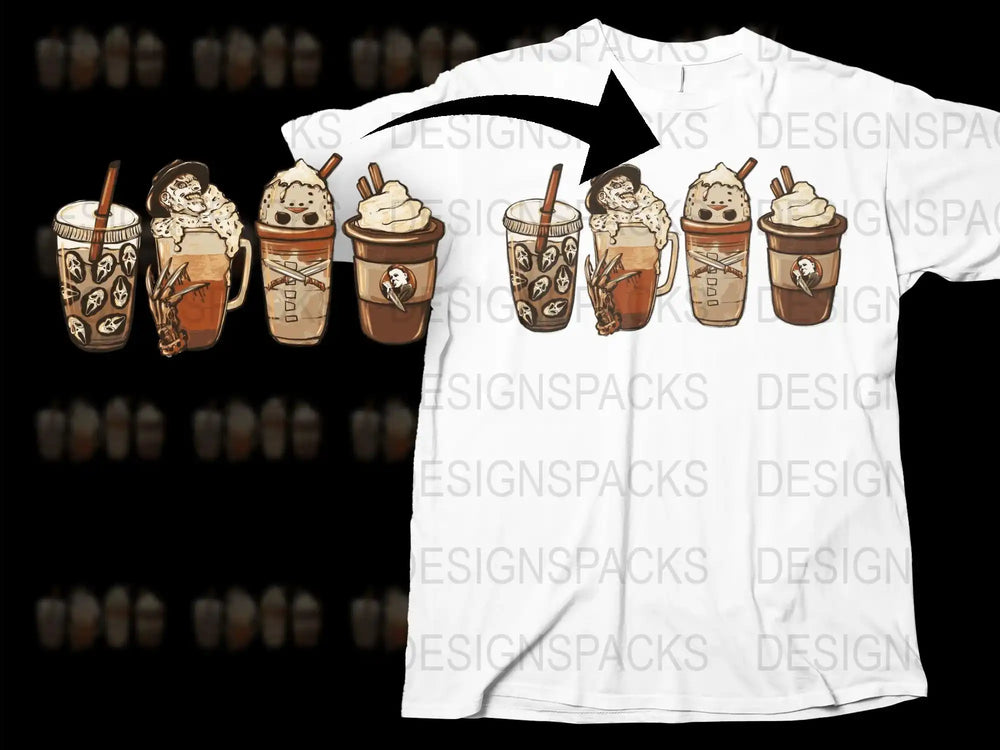 Coffee Lovers T-Shirt, Cute Barista Tee, Espresso Drinks Graphic, Unisex Cotton Shirt