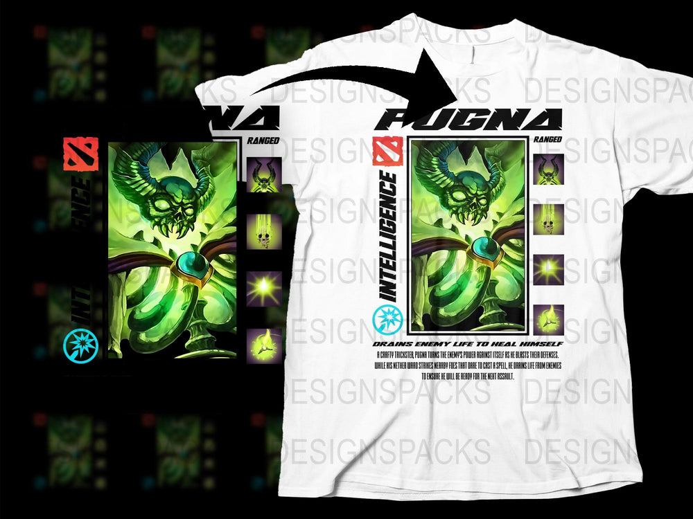 Men's Graphic Tee, White Anime Inspired T-Shirt, Cool Monster Print, Casual Streetwear, Unique Design Top