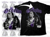 Greedo 03 Music Band T-Shirt, Black Concert Tee, Drummer Gang Graphic, Urban Hip-Hop Style Apparel