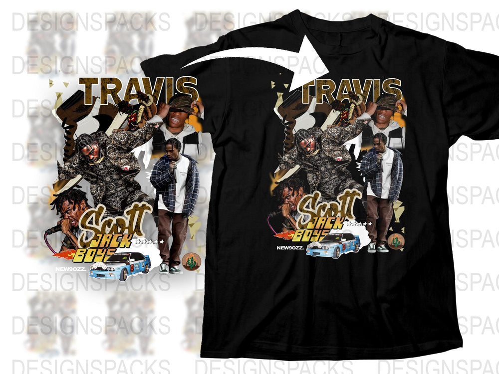 Travis Scott Tour T-Shirt, Astroworld Graphic Tee, Hip Hop Concert Merch, Vintage Inspired Black Shirt