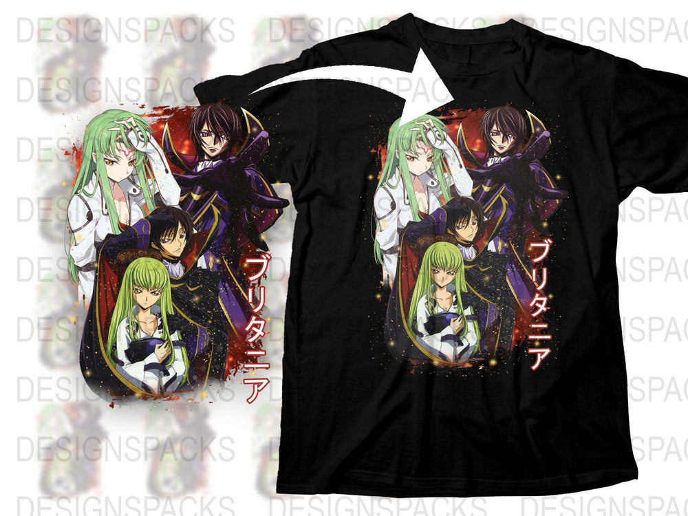 Anime Graphic T-Shirt, Vibrant Character Print Tee, Unisex Japanese Manga Inspired Shirt, Colorful Casual Wear