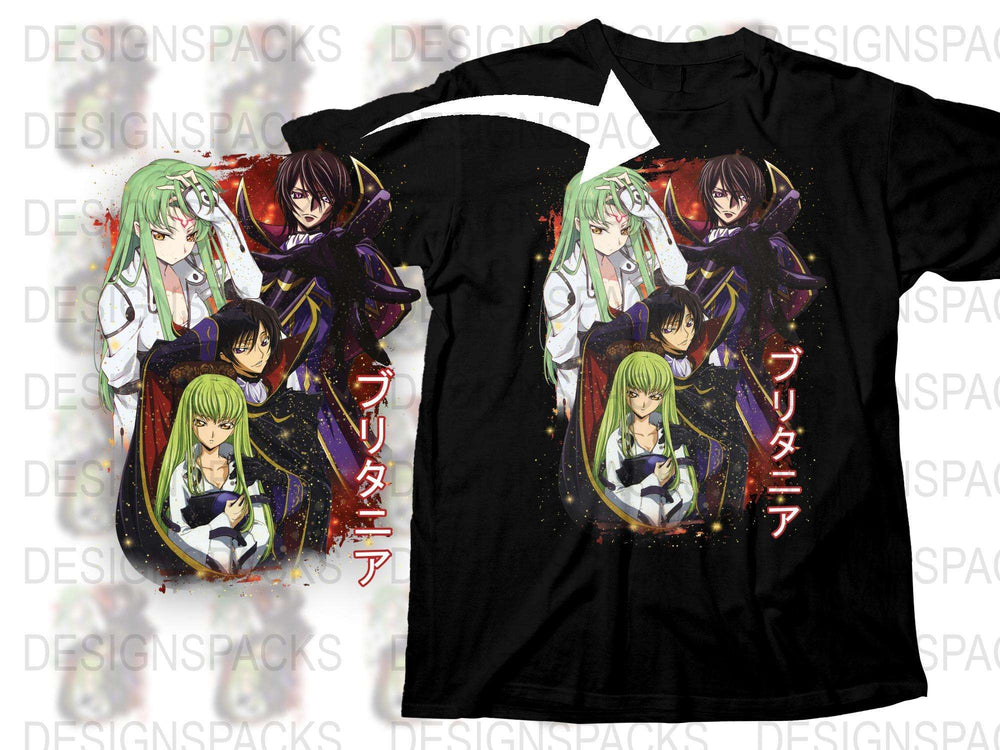 Anime Graphic T-Shirt, Vibrant Character Print Tee, Unisex Japanese Manga Inspired Shirt, Colorful Casual Wear