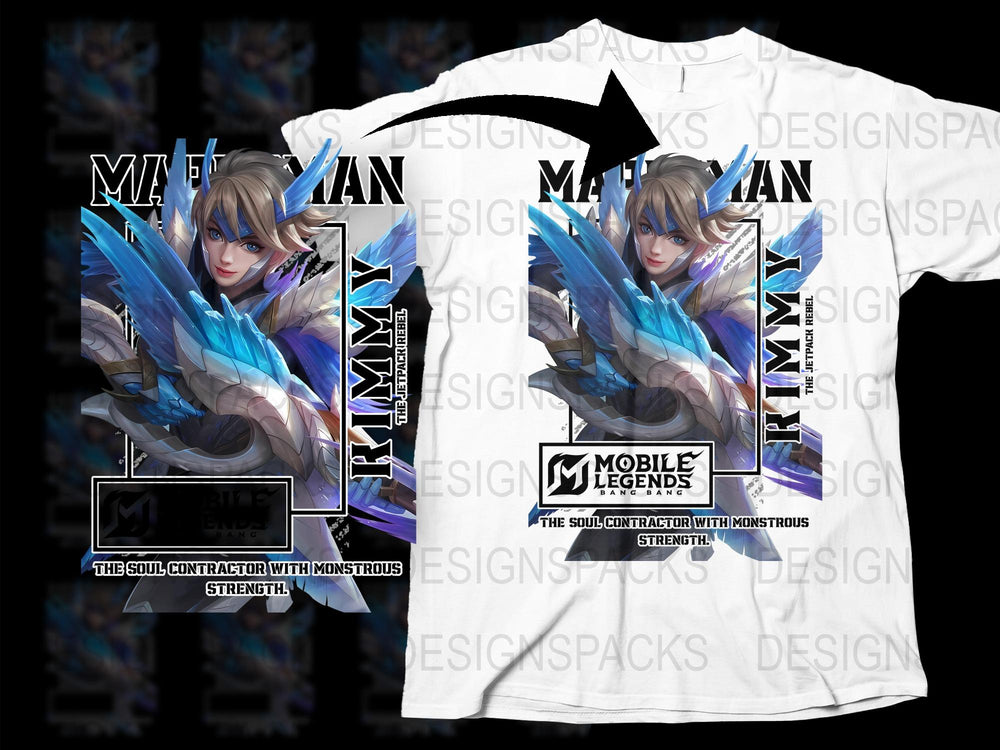 Mobile Legends Miya T-Shirt, Gaming Apparel, Hero Graphic Tee, Fantasy Game Merchandise, Unisex Clothing
