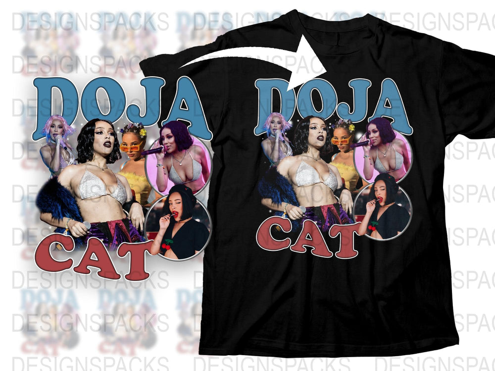 Doja Cat Graphic T-Shirt, Colorful Pop Art Style, Music Artist Fan Merch, Casual Streetwear, Gift for Music Lovers, Unisex Shirt Design