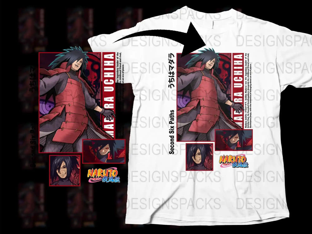 Anime Graphic T-Shirt, Naruto Inspired Character Design, Unisex Cotton Tee, Vibrant Print Casual Top