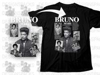 Vintage Style Bruno Mars Graphic T-Shirt, Classic Pop Artist Tee, Music Fan Gift, Retro Celebrity Shirt Design, Unisex Fashion Top
