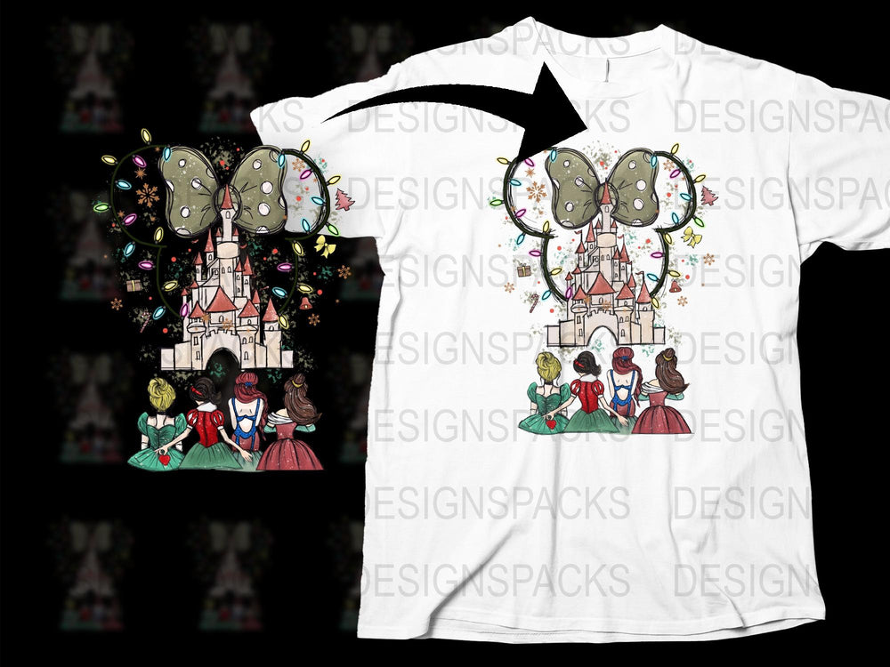 Fairytale Castle T-Shirt, Whimsical Princess and Knight Graphic Tee, Fantasy Children's Apparel