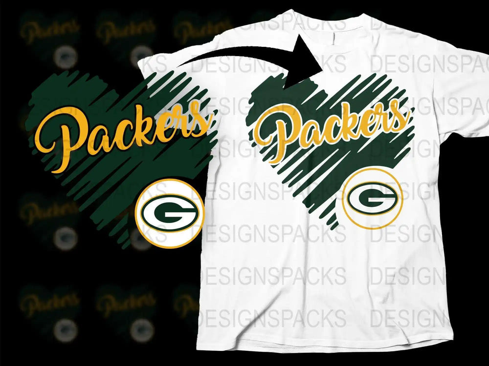 Green Bay Packers Inspired T-Shirt, Sports Team Fan Apparel, Graphic Design Tee, Casual Wear