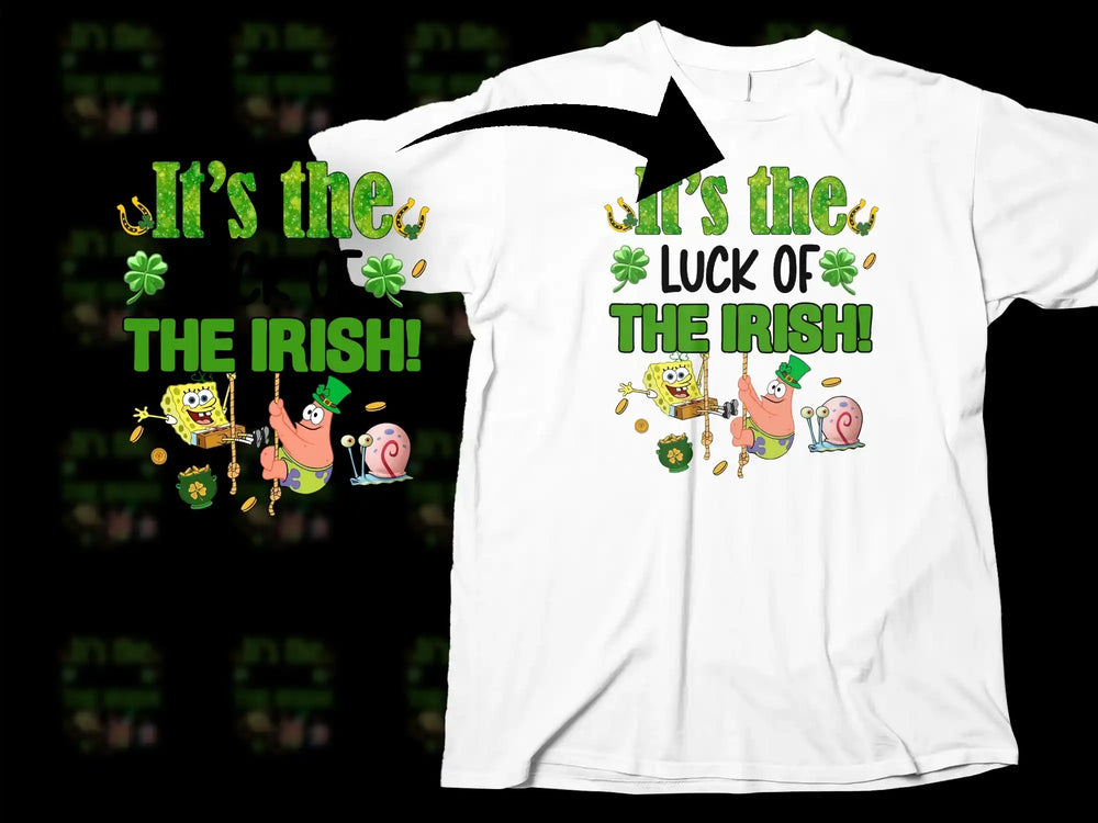 It's the Luck of the Irish Spongebob Patrick Gary product type