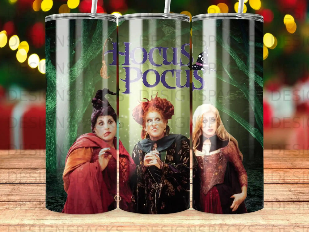 Hocus Pocus Witches Broom Hat Spooky Tumbler product type