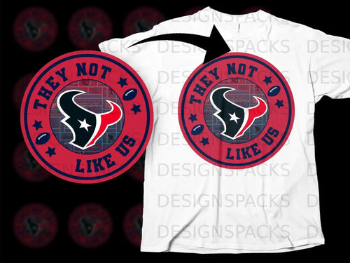 They Not Like Us Football Team Themed Shirt