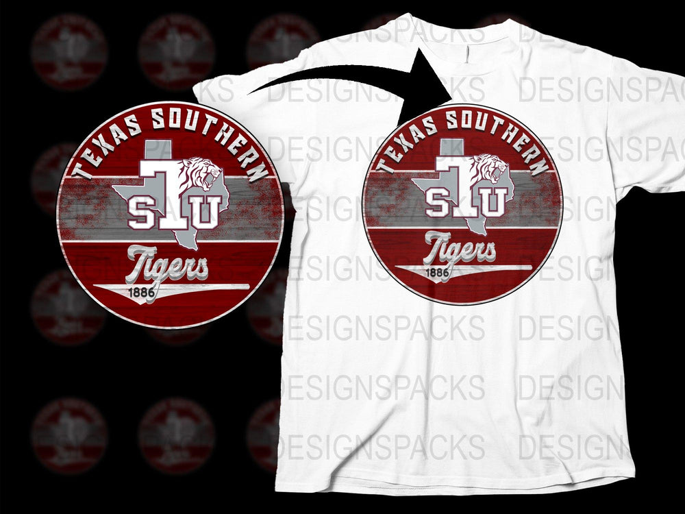 Texas Southern University Tigers T-Shirt, Vintage Logo, Casual Sports Shirt, College Apparel, Gift for Students, Alumi Merchandise
