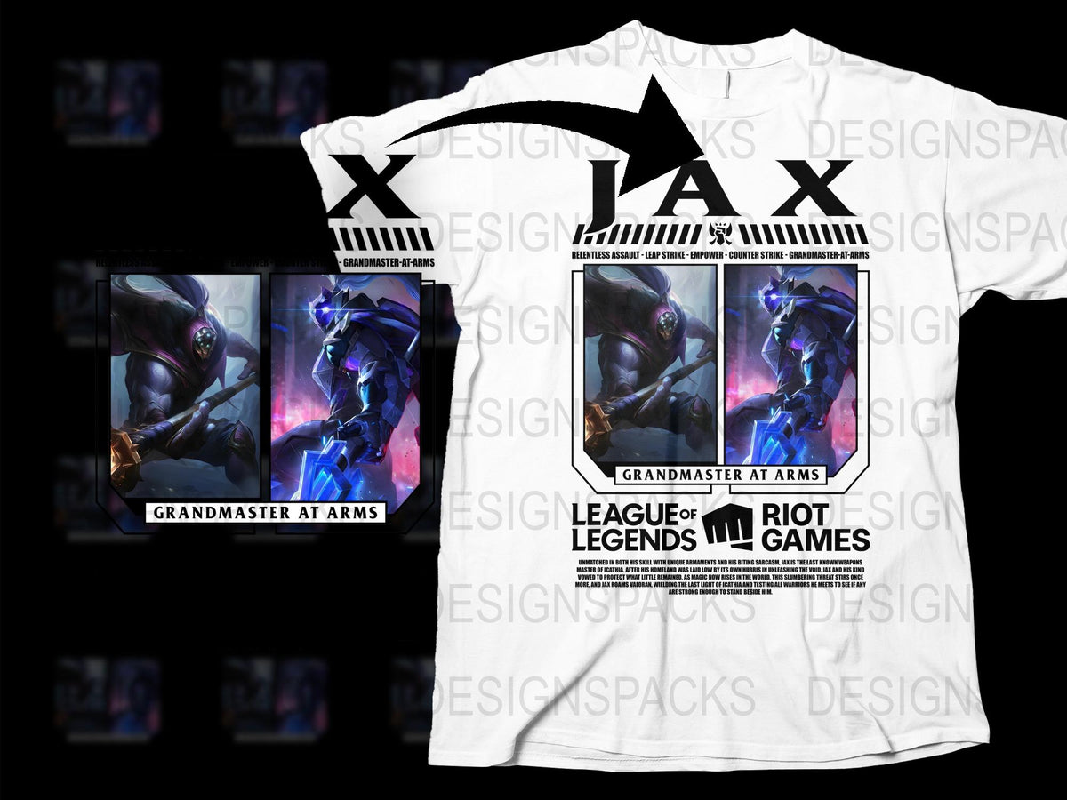 League of Legends T-Shirt, Grandmaster at Arms Graphics, Gaming Apparel, Riot Games Merchandise