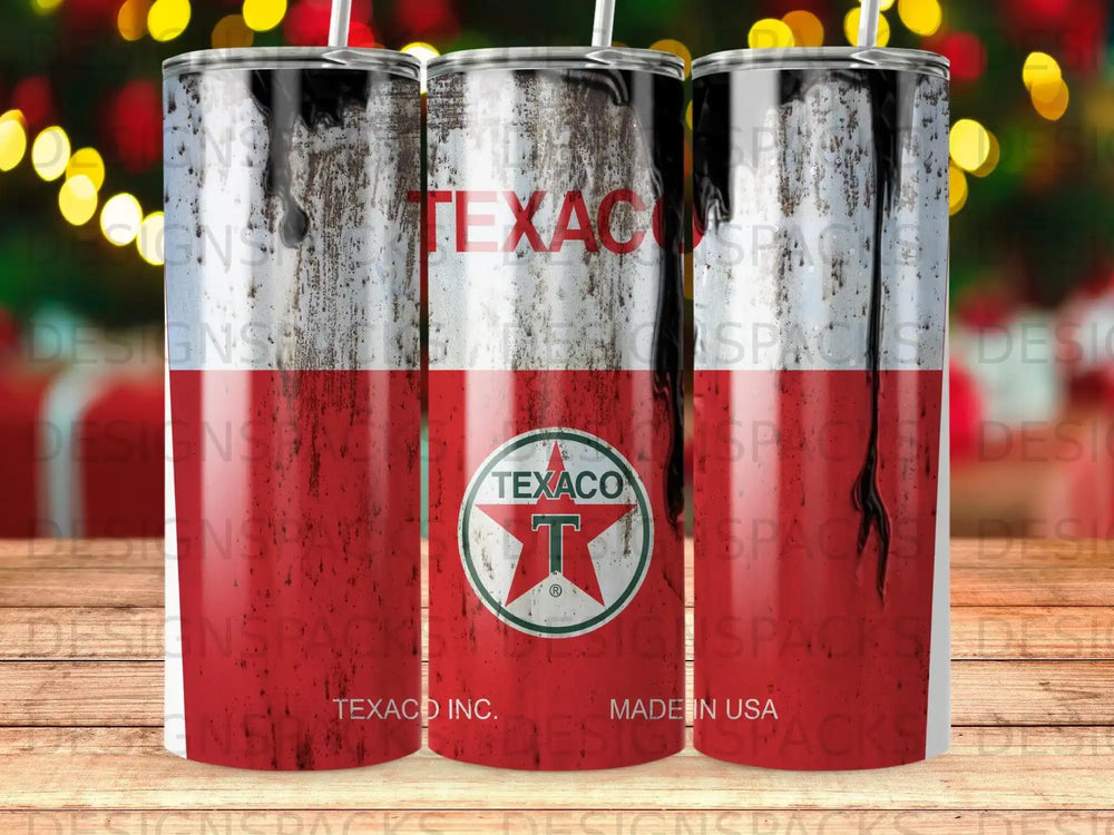 Texaco Vintage Logo Made In USA Red White Design product type