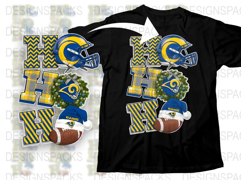 Los Angeles Rams Graphic T-Shirt, NFL Team Logo Design, Football Fan Apparel, Casual Sports Tee