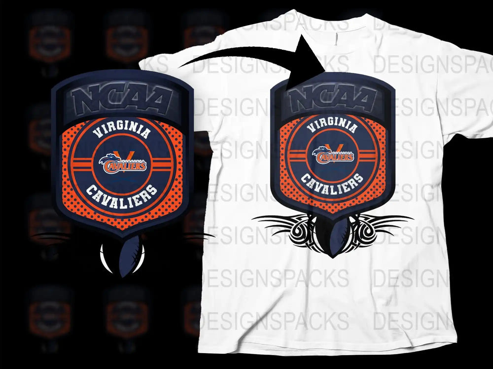 Virginia Cavaliers NCAA Licensed T-Shirt, Sports College Team Apparel, Graphic Tee