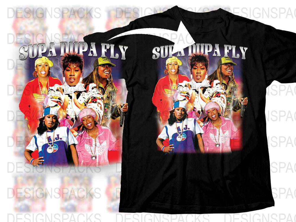 Vintage 90s Hip Hop T-Shirt, Supa Dupa Fly Graphic Tee, Retro Music Fan Apparel, Unisex Fashion Clothing
