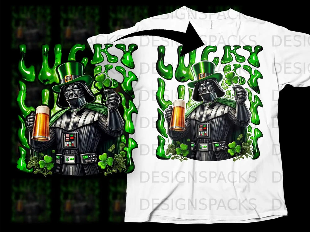 Lucky Vader St Patrick Day Leprechaun Beer Clover product type