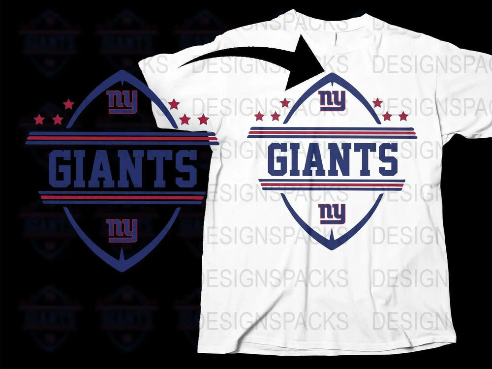 New York Giants Inspired T-Shirt, Unisex Sports Tee, Football Fan Apparel, Casual Wear, Gift for Sports Lovers