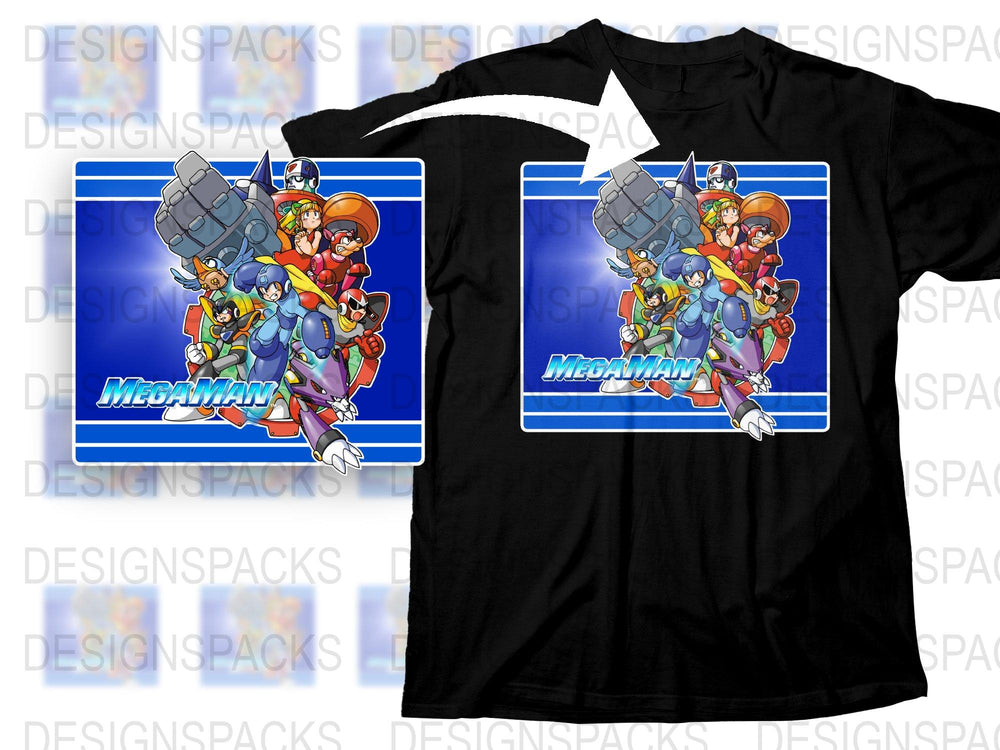 Mega Man Classic Video Game T-Shirt, Retro Gaming Tee, Vintage Style Graphic, Gamer Gift Idea