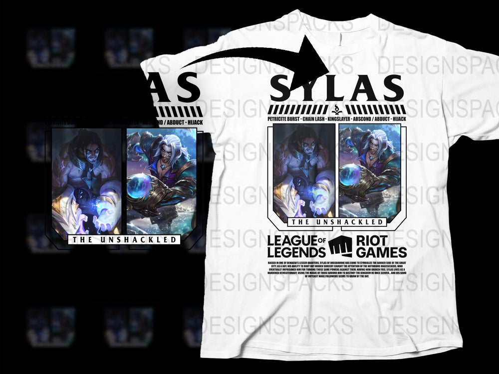 League of Legends Silas Themed T-Shirt, Unshackled Champion Graphic Tee, Gamer Apparel