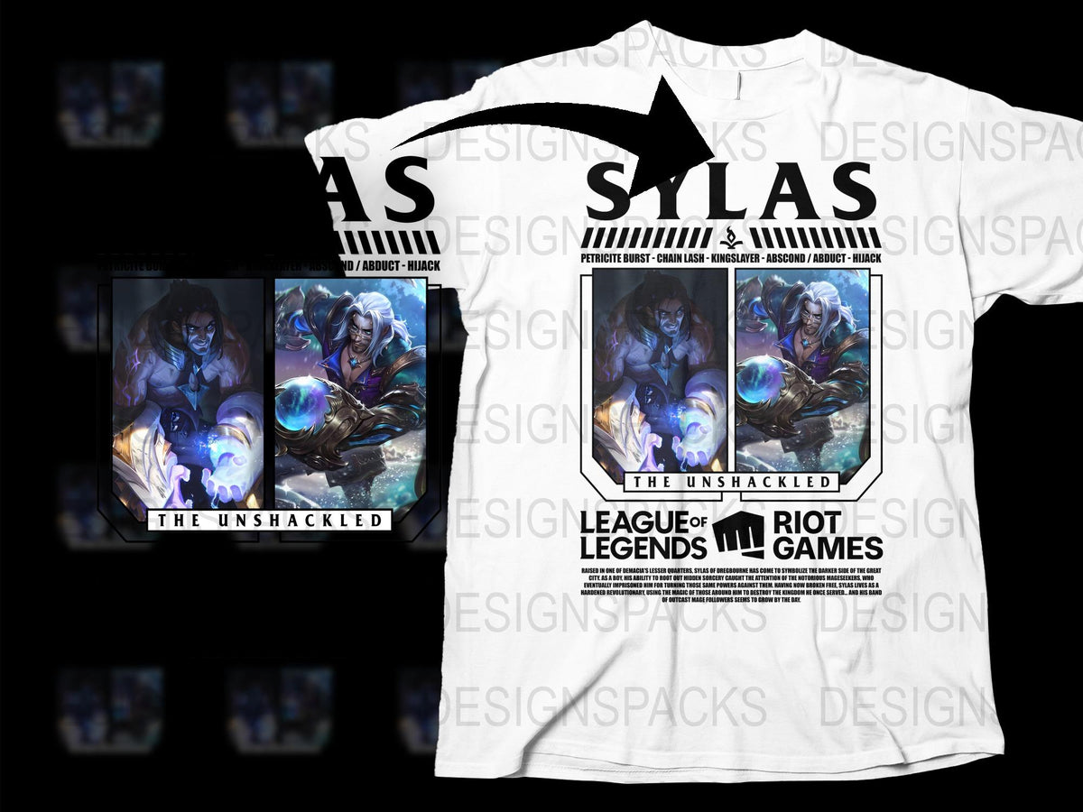 League of Legends Silas Themed T-Shirt, Unshackled Champion Graphic Tee, Gamer Apparel