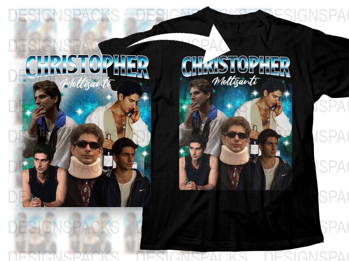 Vintage Christopher Moltisanti T-Shirt, Retro Soprano's Inspired Graphic Tee, 90s TV Show Fan Apparel