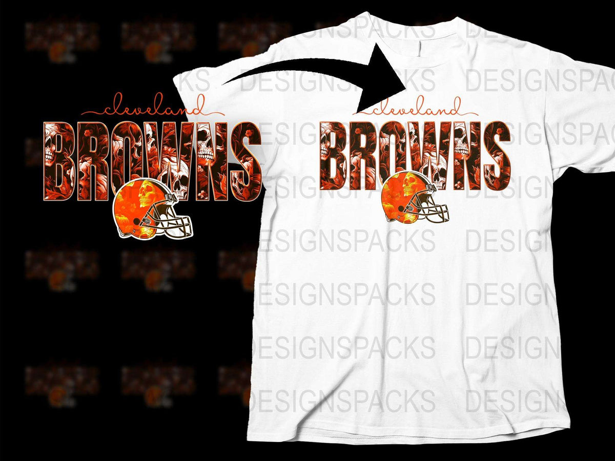 Cleveland Browns T-Shirt Vintage Logo Graphic Tee Football Fan Apparel Unisex