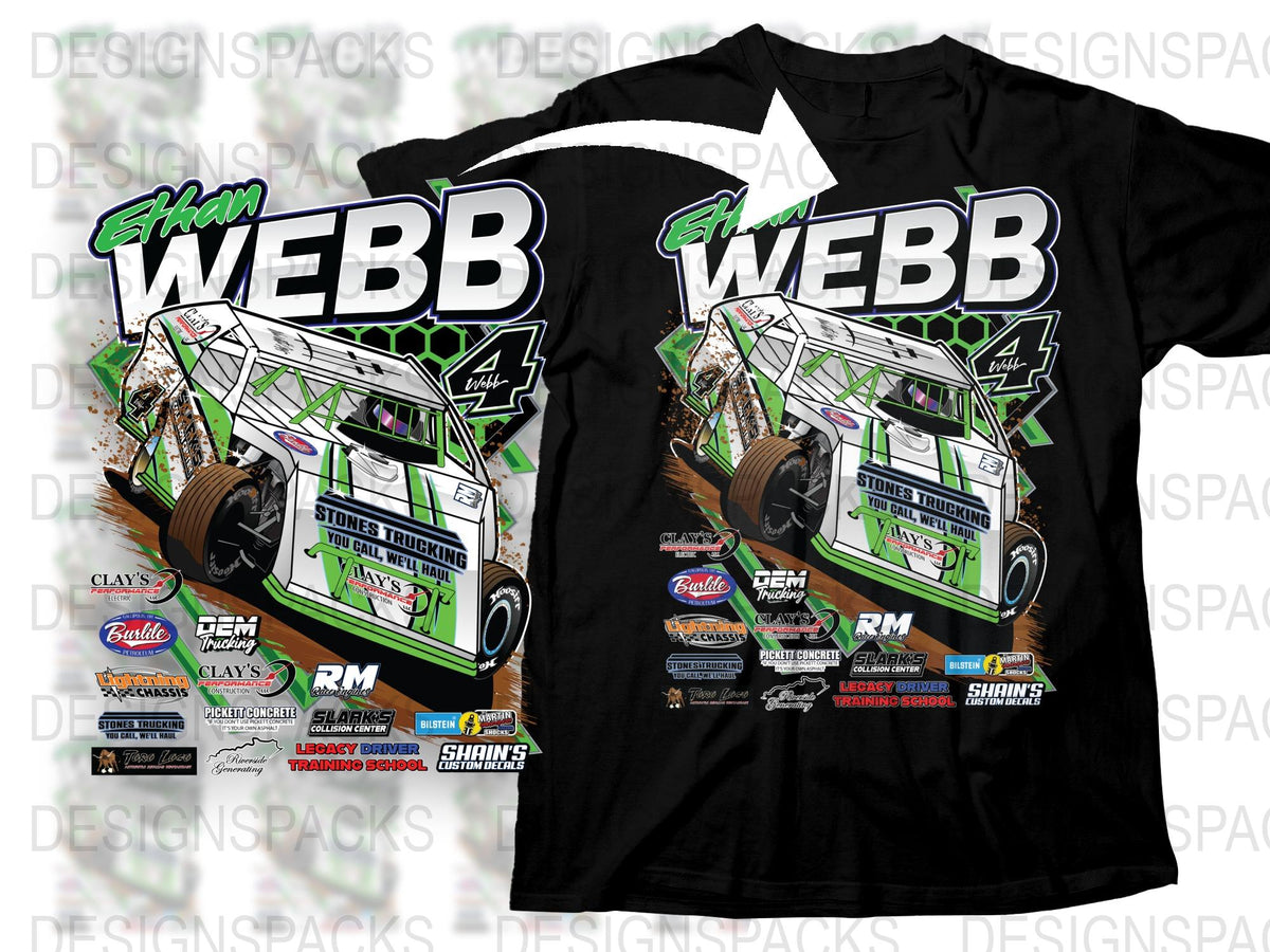 Custom Racing Shirt Design, Personalized Name and Number, Car Graphics Tee, Motorsport Fan Gift