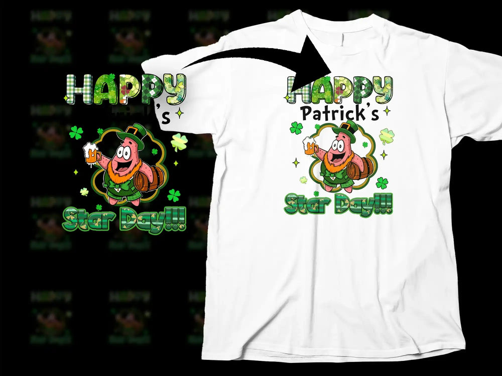 HAPPY Patrick's Star Day Clover Lucky product type