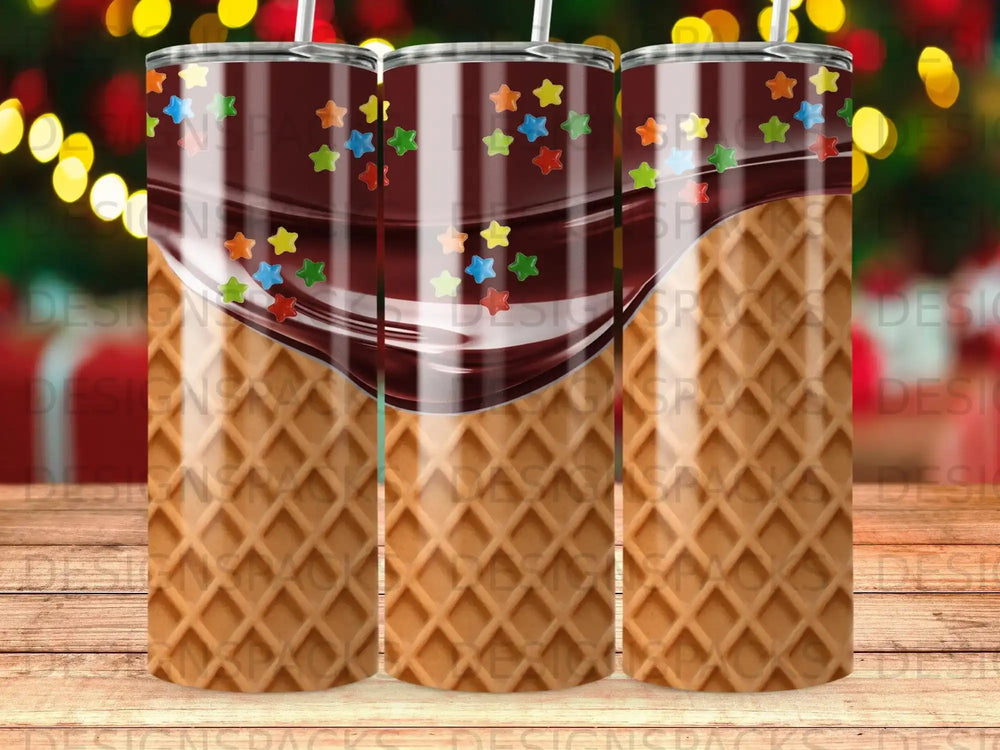 Sweet Dessert Waffle Chocolate Sprinkles Tumbler product type
