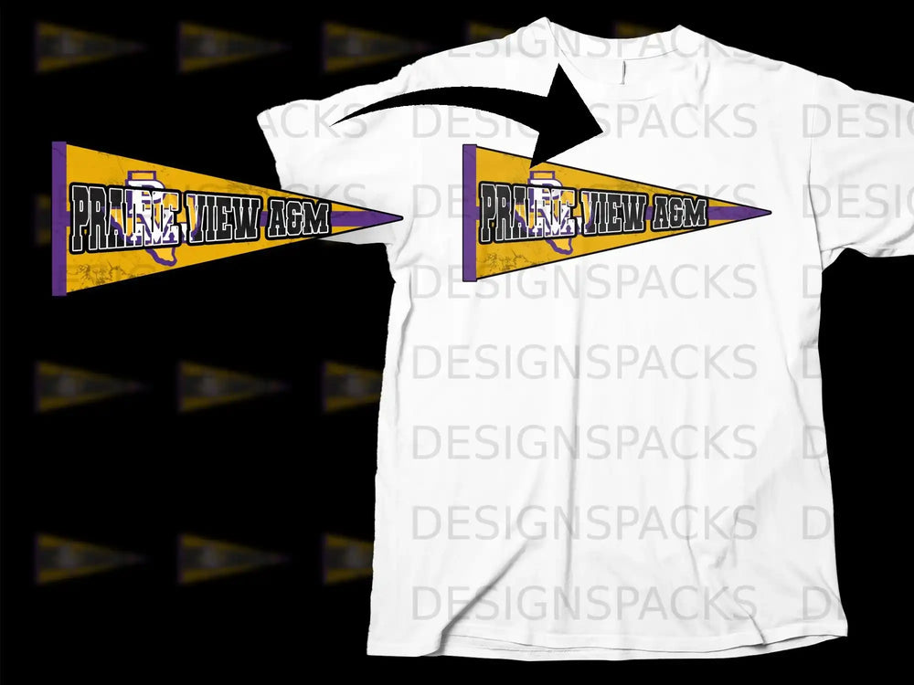 Prairie View A&M University Pennant T-Shirt Design