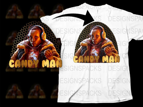 Candy Man Graphic T-Shirt, Vintage Horror Movie Design, Unisex Tee, Retro Film Fan Apparel