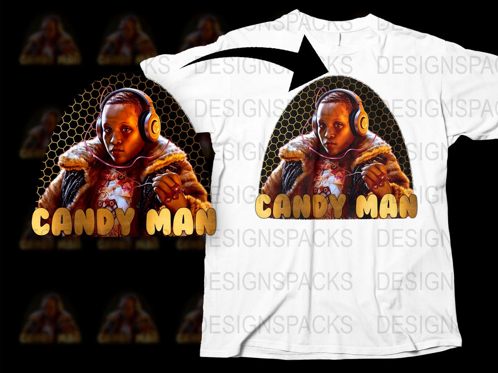 Candy Man Graphic T-Shirt, Vintage Horror Movie Design, Unisex Tee, Retro Film Fan Apparel