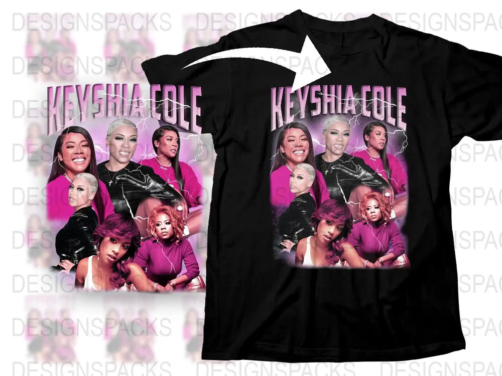 Keyshia Cole Graphic T-Shirt, Vintage Retro Style Concert Tee, Fan Gift, Trendy Music Artist Apparel