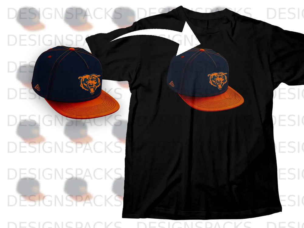 Stylish Black T-Shirt with Bold Bears Logo Design