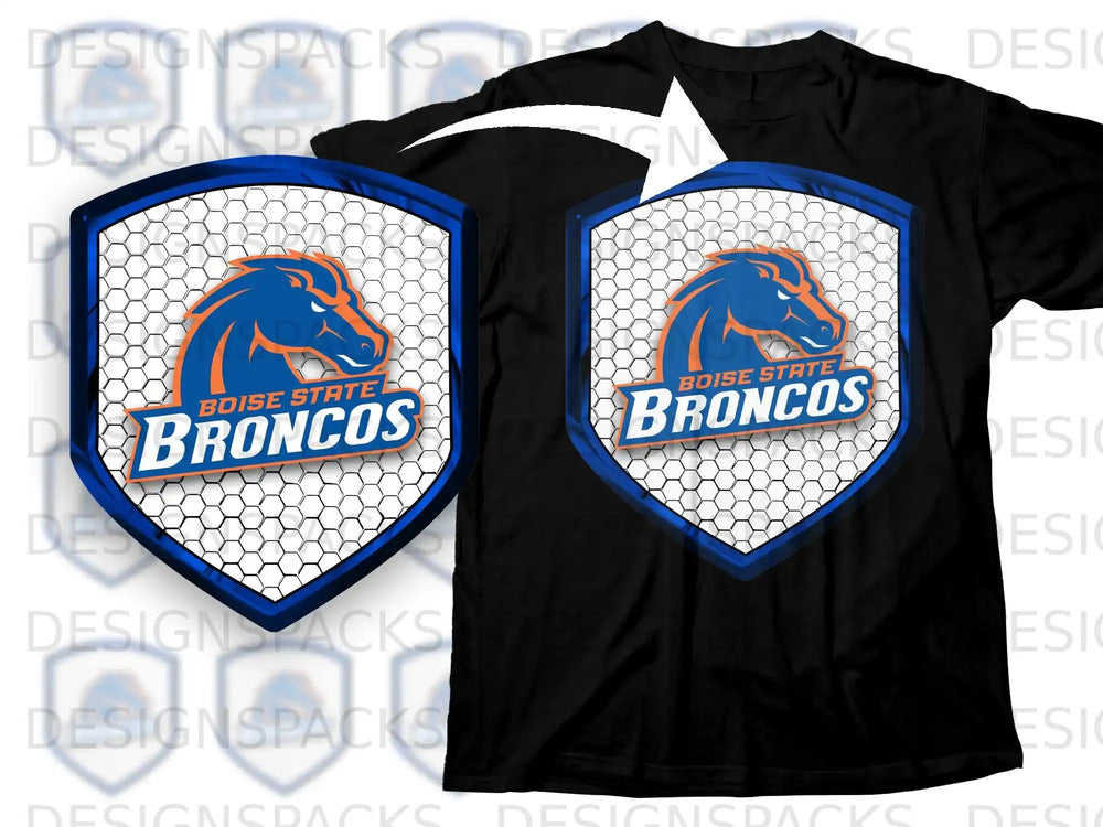 Boise State Broncos Honeycomb Shield Design Shirt