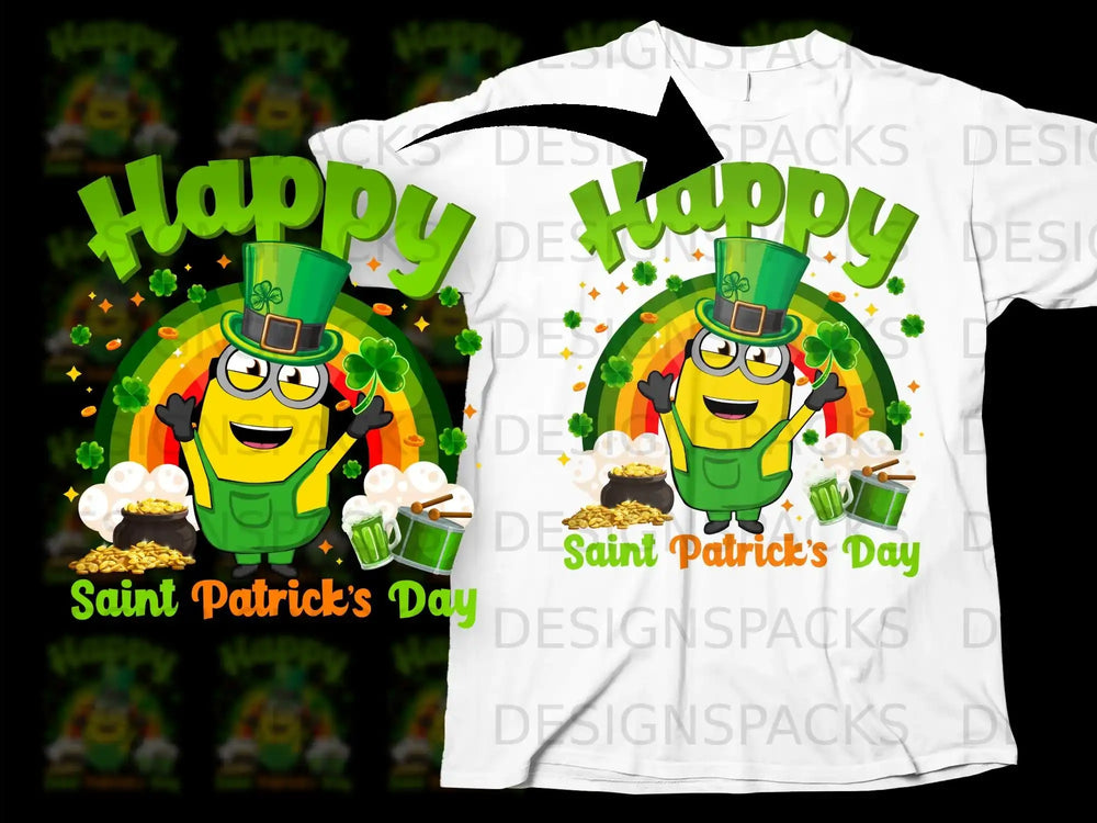 Happy Saint Patrick's Day Minion Shamrock Gold product type