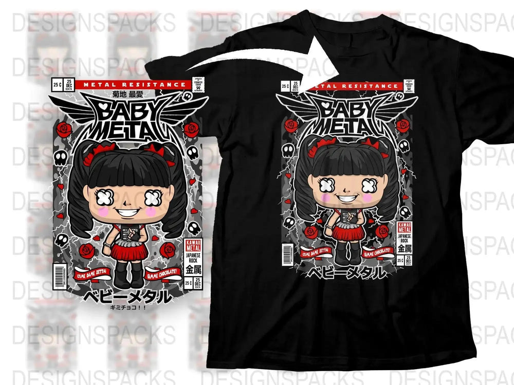 Baby Metal Popculture Png Digital Download