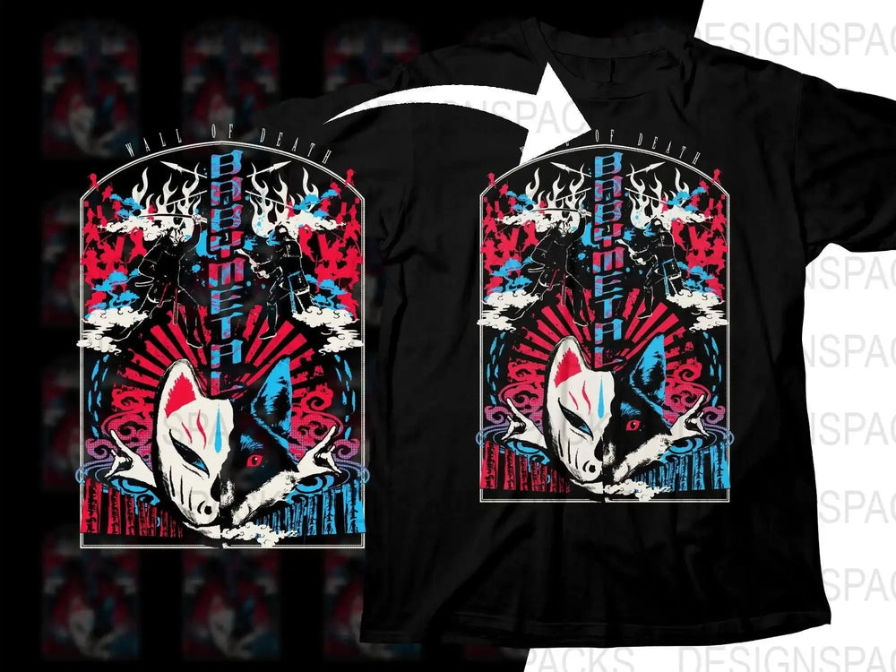 Babymetal Artistic Japanese Inspired Rock Band Graphic Png Halftone Digital Download