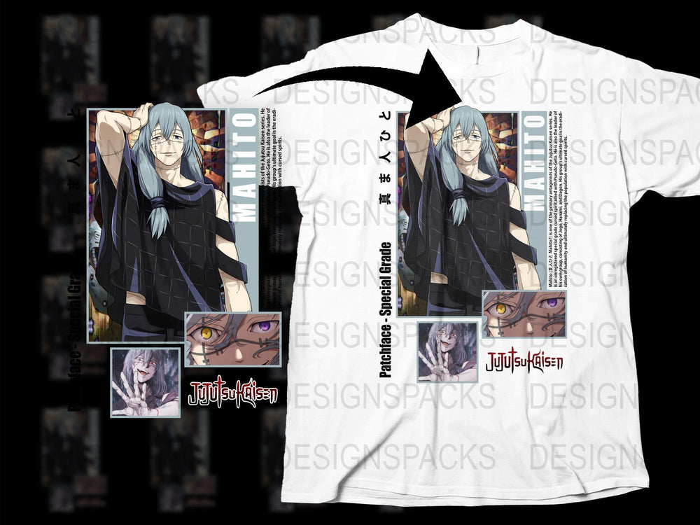 Anime Character Graphic T-Shirt, White Tee with Manga Design, Unisex Casual Wear