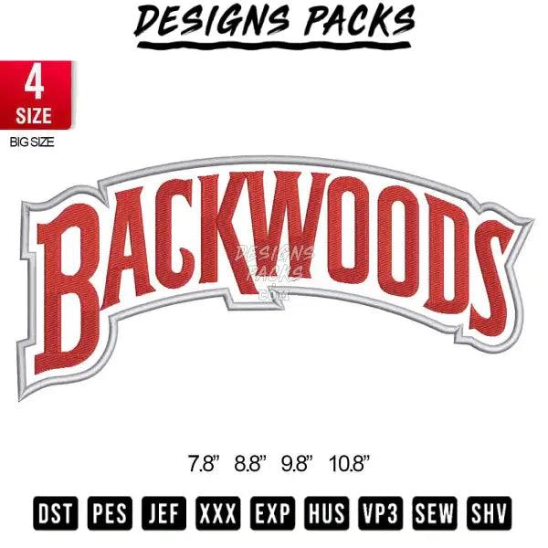 Backwoods logo Bigsize Embroidery Design 