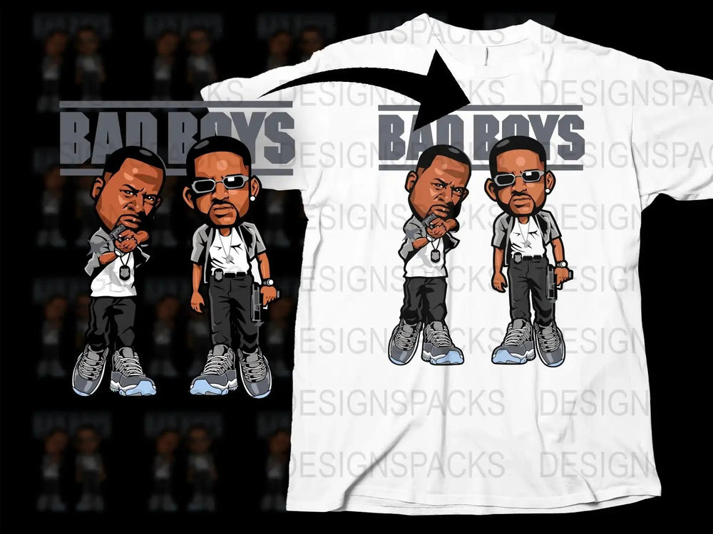 Bad Boys Streetwear Graphic Novelty Cool Png Digital Download